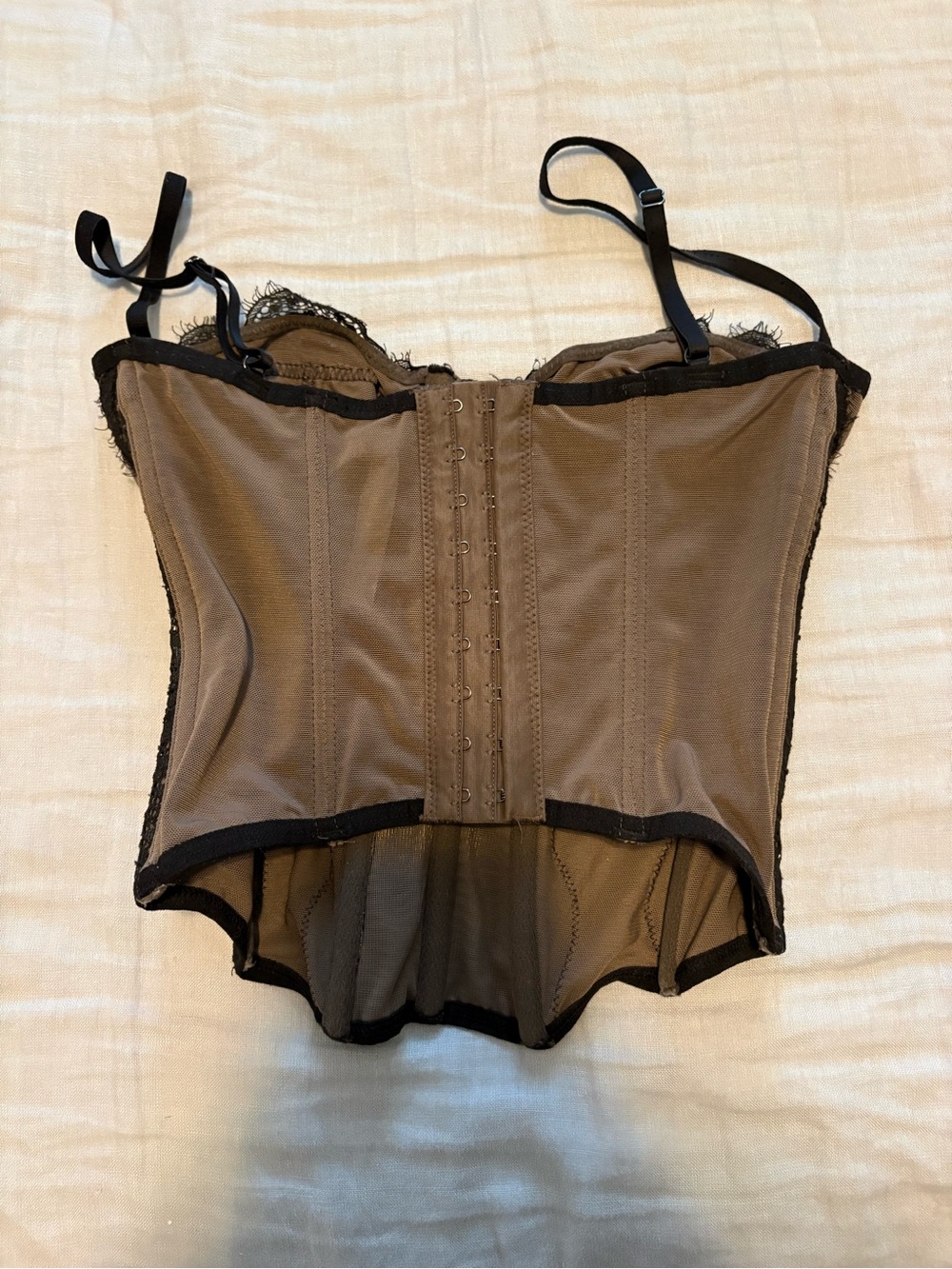 Urban Outfitters Out From Under Modern Lace Corset Top Black - Picture 2 of 3